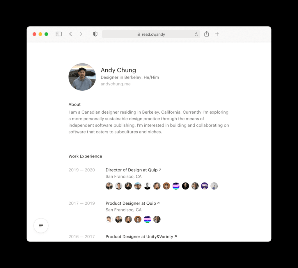 CV — Mindful Professional Profiles